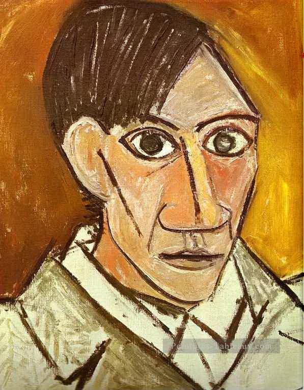 Autoportrait 1907 cubiste Pablo Picasso Peintures à l'huile